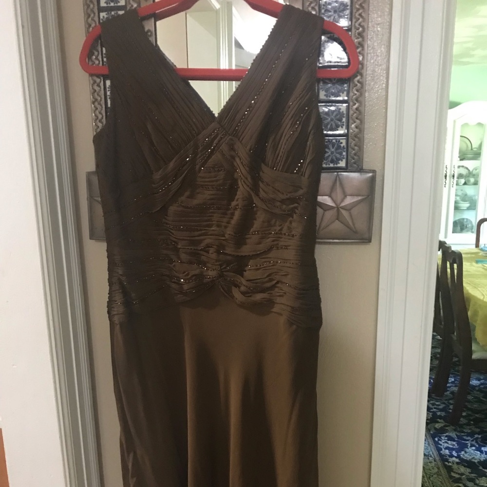 Talbots brown cocktail dress, size 10p